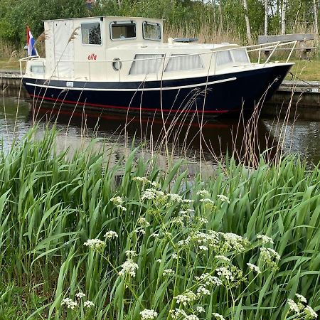 Boat Ella - Kamperen Op Het Water -Niet Om Mee Te Varen -Read Host Profile-Lees Hostprofiel Jutrijp Dış mekan fotoğraf