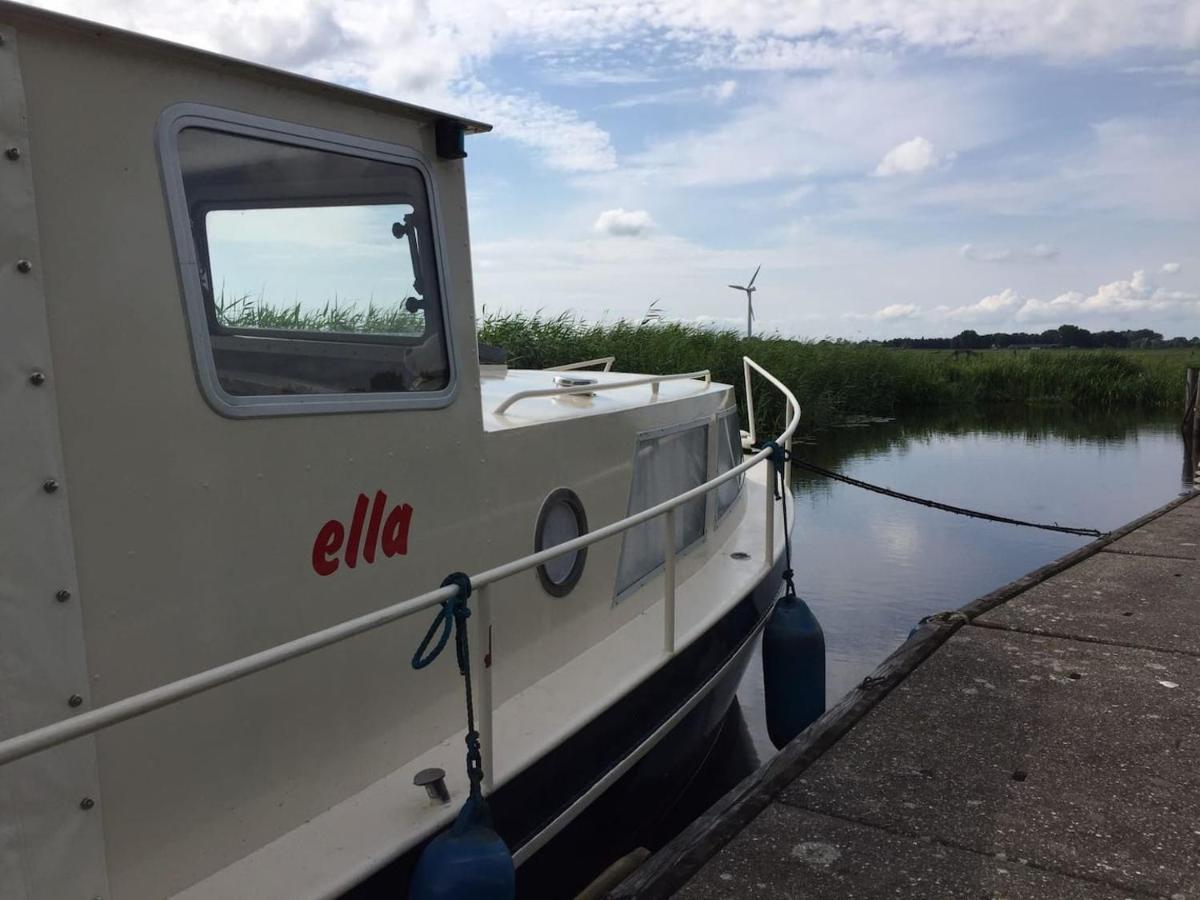 Boat Ella - Kamperen Op Het Water -Niet Om Mee Te Varen -Read Host Profile-Lees Hostprofiel Jutrijp Dış mekan fotoğraf